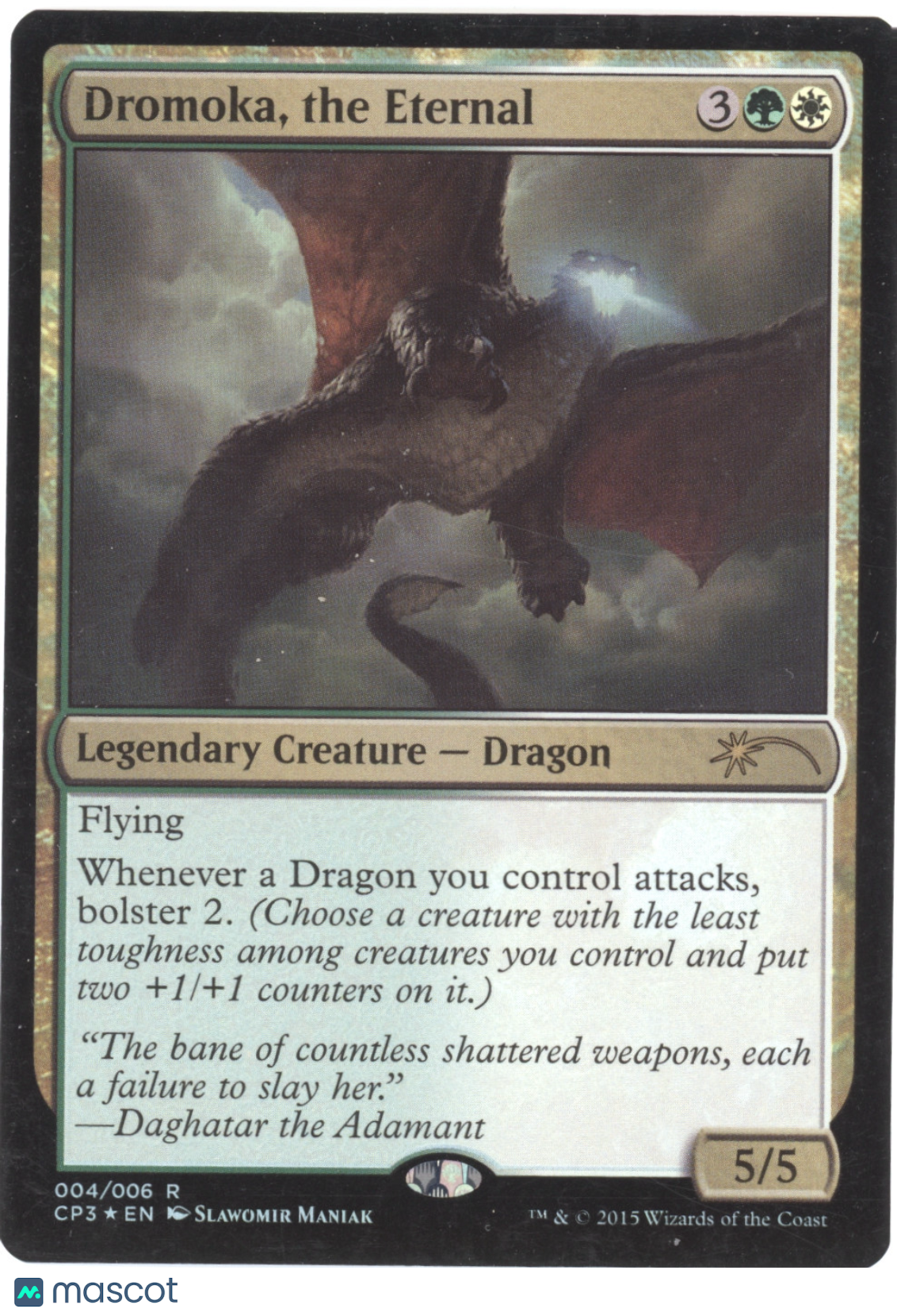 2015 Wizards of the Coast Fate Reforged Clash Pack Dromoka, the Eternal Foil Pro