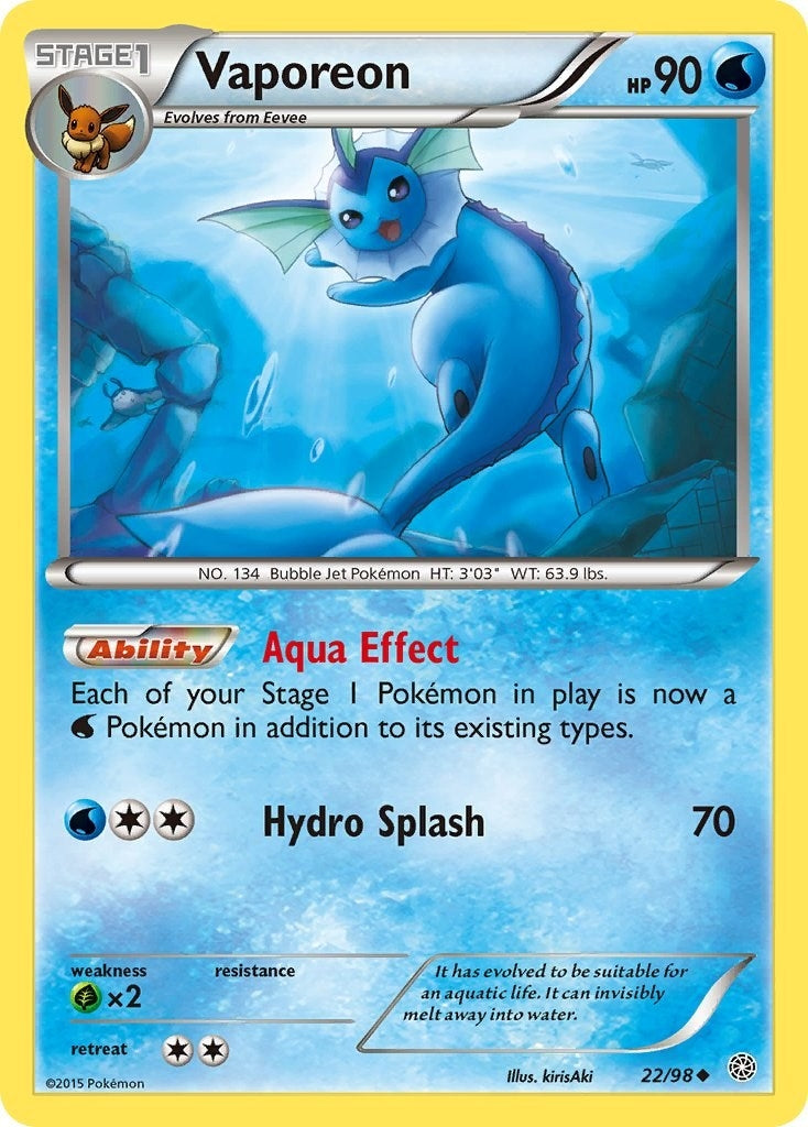 Vaporeon (XY - Ancient Origins) (22/98)