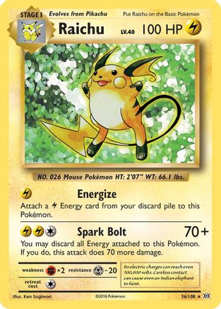 Raichu (XY - Evolutions) (36/108) Pokemon
