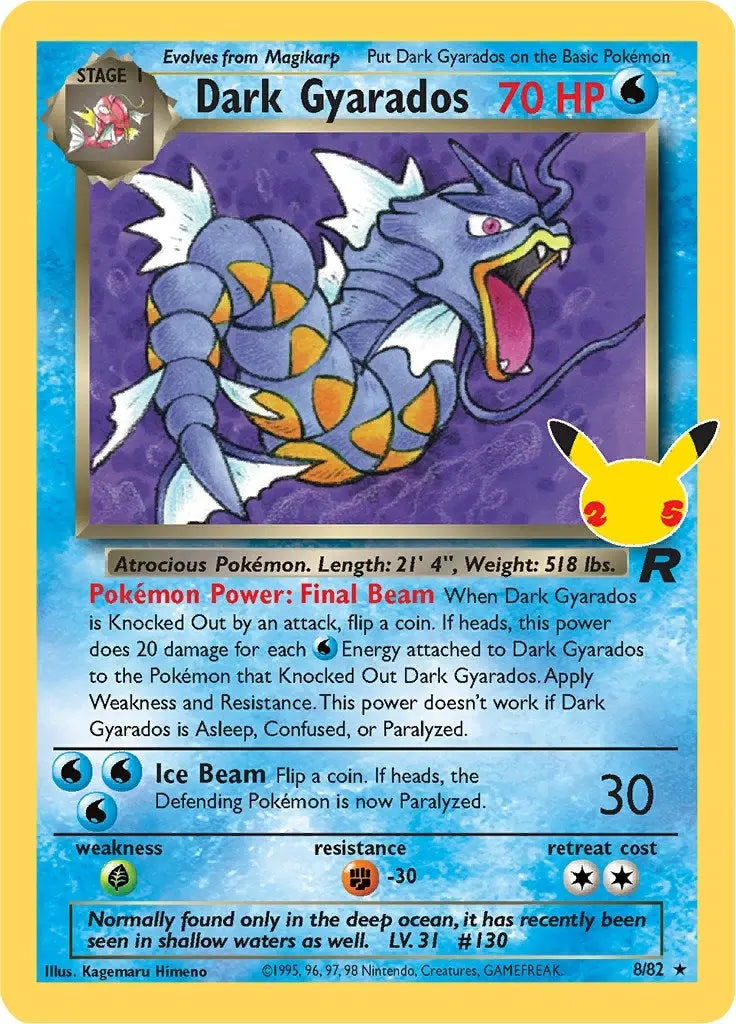 Dark Gyarados (Celebrations: Classic Collection) (8/82) Pokemon