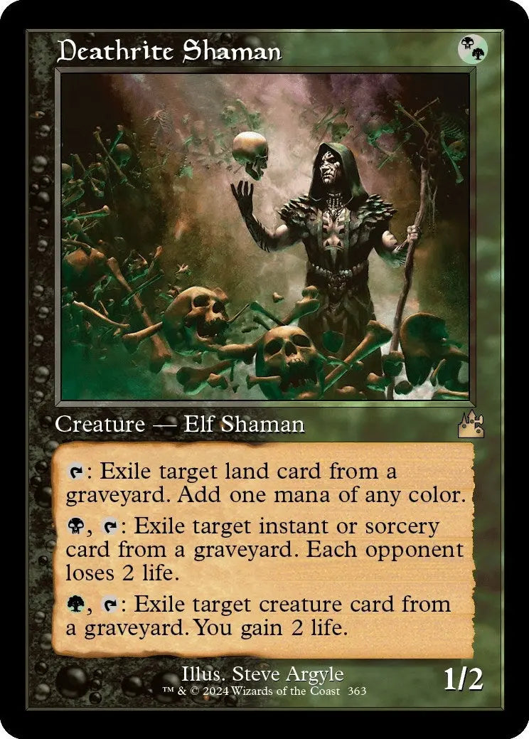 Deathrite Shaman (Retro Frame) (Ravnica Remastered) (363) Magic: The Gathering