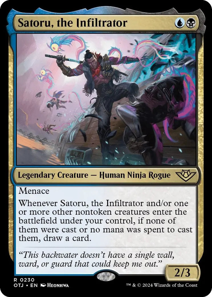 Satoru, the Infiltrator (Outlaws of Thunder Junction) (230) Magic: The Gathering