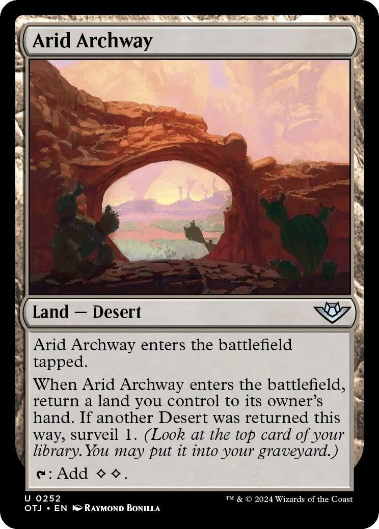 Arid Archway (Outlaws of Thunder Junction) (252) Magic: The Gathering