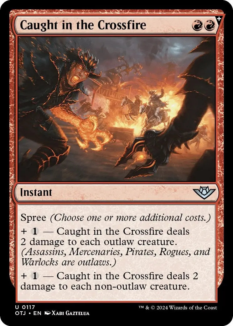 Caught in the Crossfire (Outlaws of Thunder Junction) (117) Magic: The Gathering