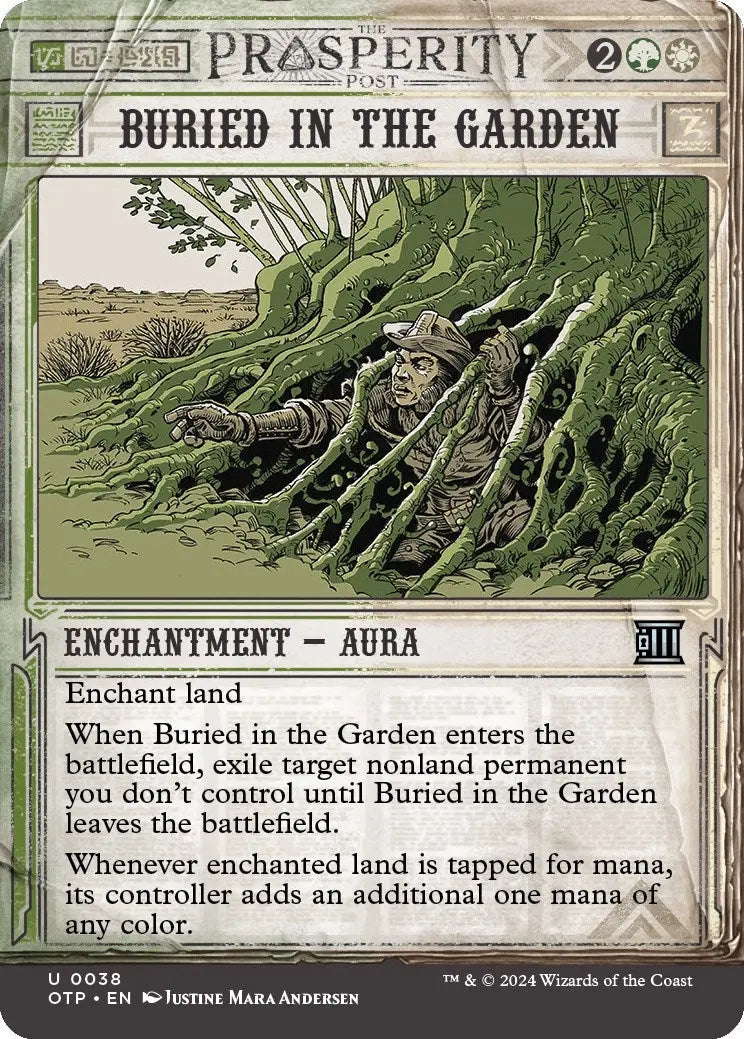 Buried in the Garden (Outlaws of Thunder Junction: Breaking News) (38) Magic: The Gathering
