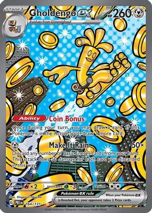 Gholdengo ex - SV Prismatic Evolutions - - Holofoil - - 164/131 - Special Illustration Rare SV: Prismatic Evolutions