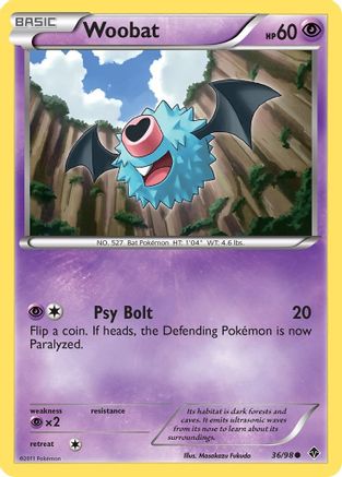 Woobat (36/98) (EPO) Pokemon