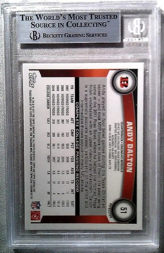 Andy Dalton 2011 Topps Chrome Orange Refractors #51 - BGS 9 Topps