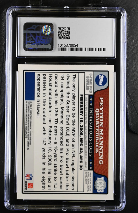 2008 Topps Chrome Peyton Manning #TC143 Refractor CGC 8.5 Topps