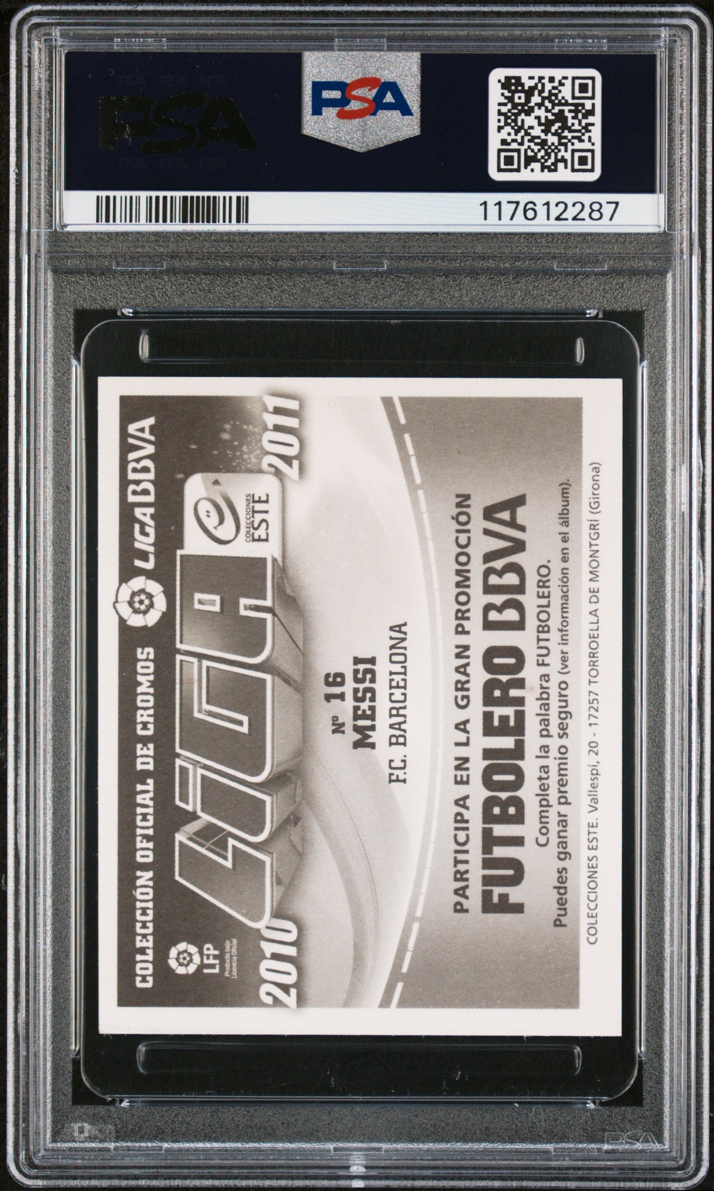 2010 Colecciones Este Liga Lionel Messi #16 PSA 6