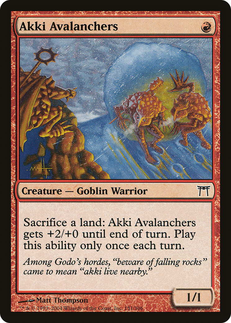 Akki Avalanchers (Champions of Kamigawa) (151) Magic: The Gathering