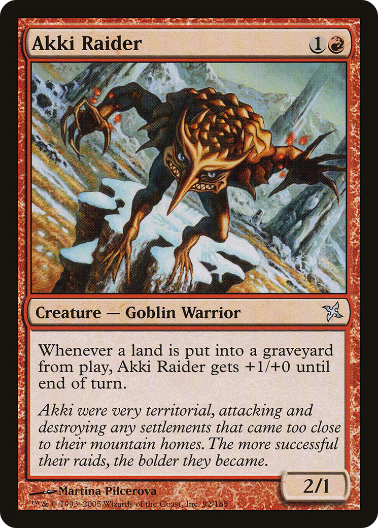 Akki Raider (Betrayers of Kamigawa) (92) Magic: The Gathering