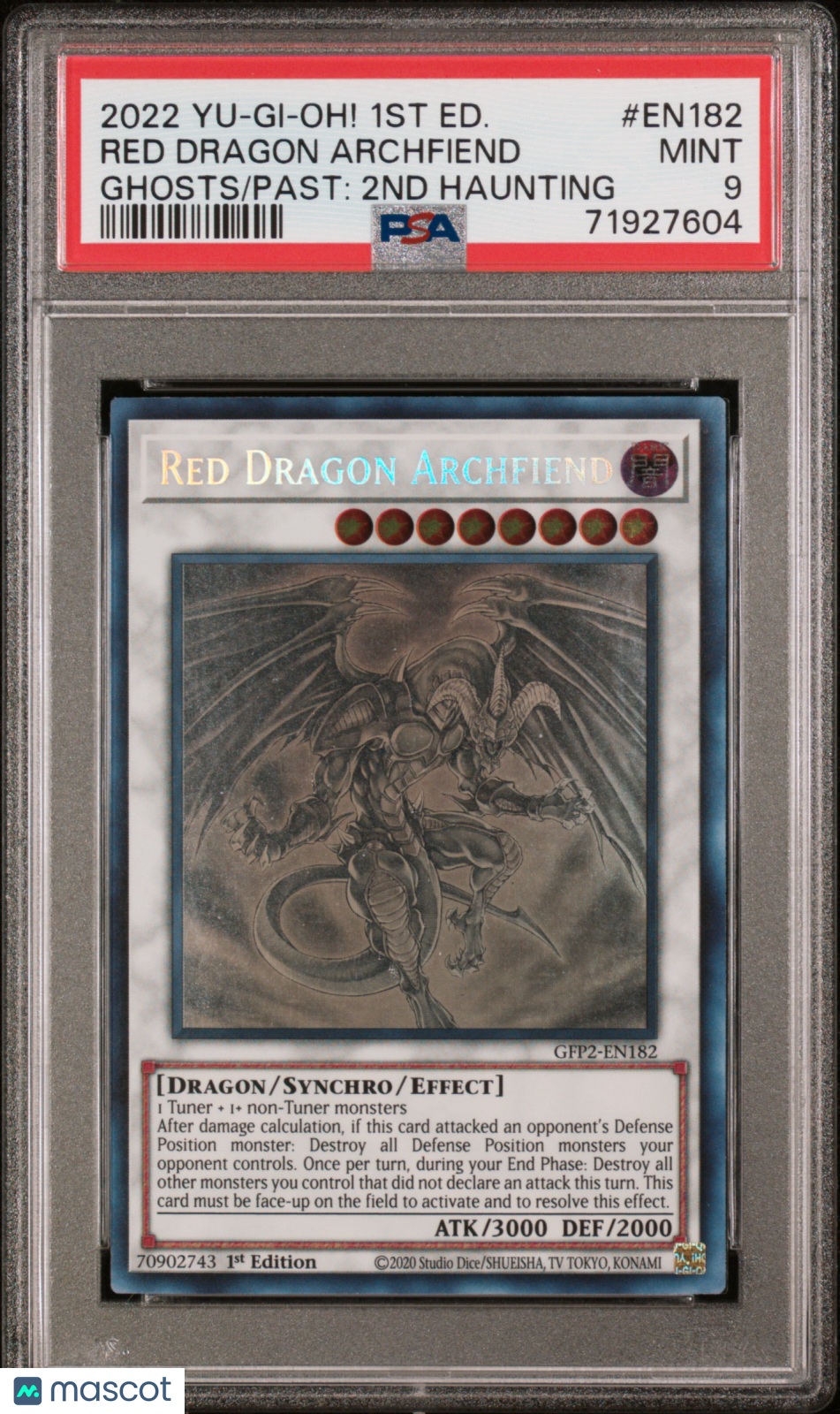 2022 Yu-Gi-Oh! TCG Red Dragon Archfiend #EN182 Ghosts/Past: 2ND Haunting PSA 9 Yu-Gi-Oh!