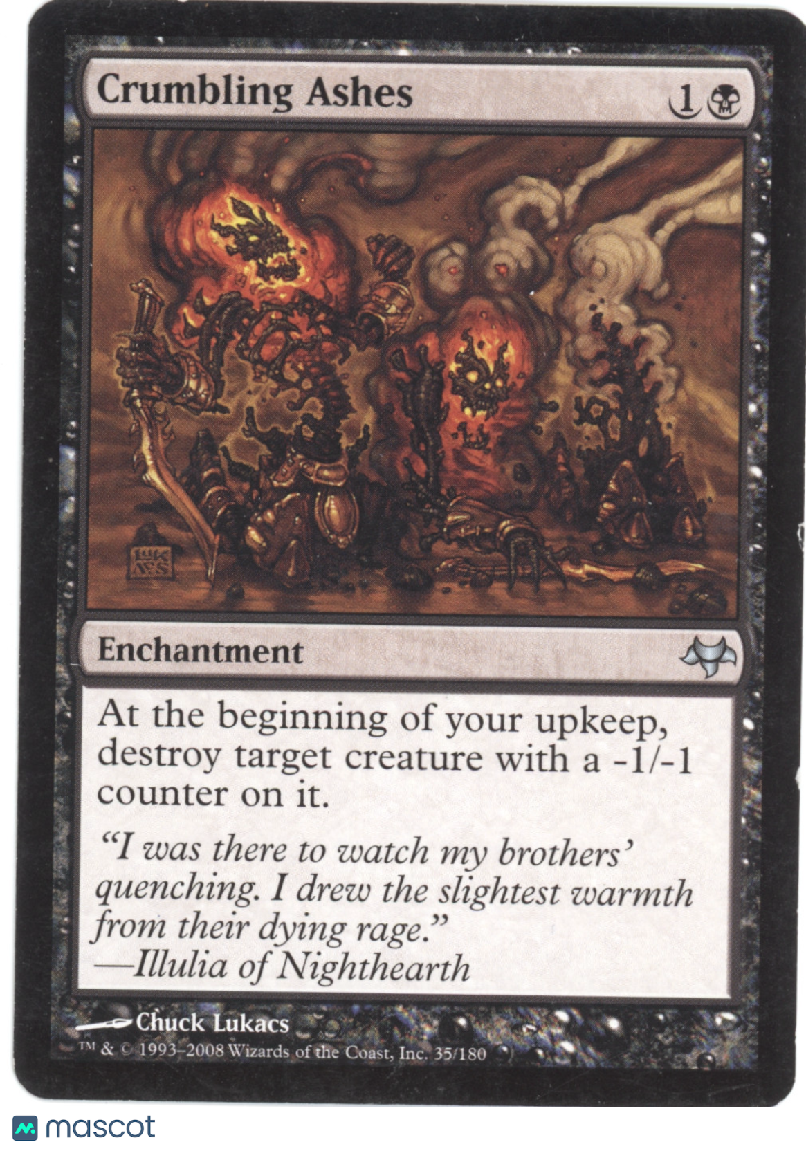Eventide Crumbling Ashes Enchantment #35/180
