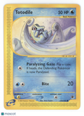 2002 Expedition Base Set Totodile #135/165