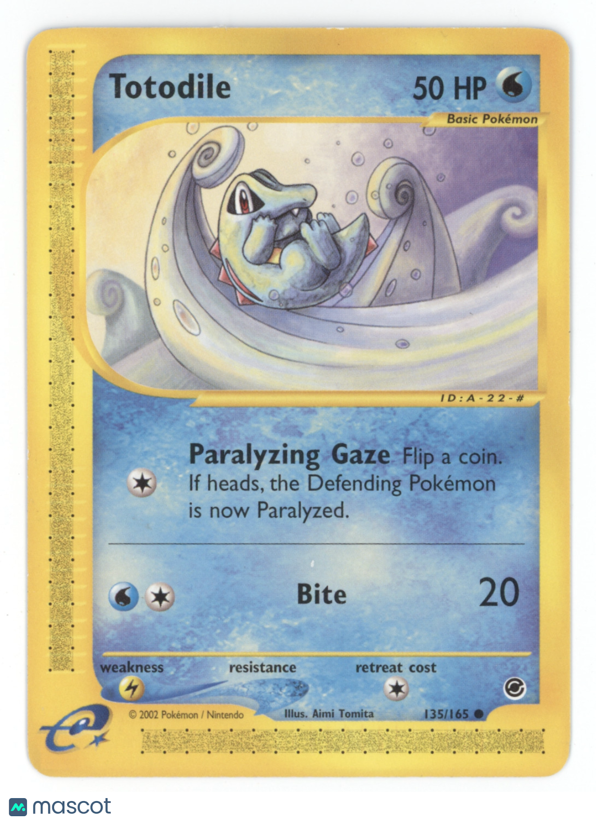 2002 Expedition Base Set Totodile #135/165