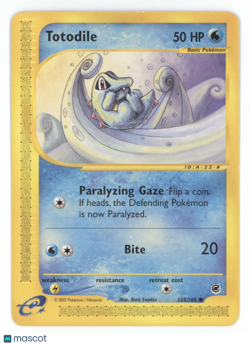 2002 Expedition Base Set Totodile #135/165