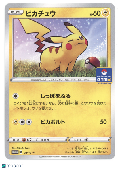 2019 S-P Promotional Cards Pikachu Black Star Promo Japanese #024/S-P