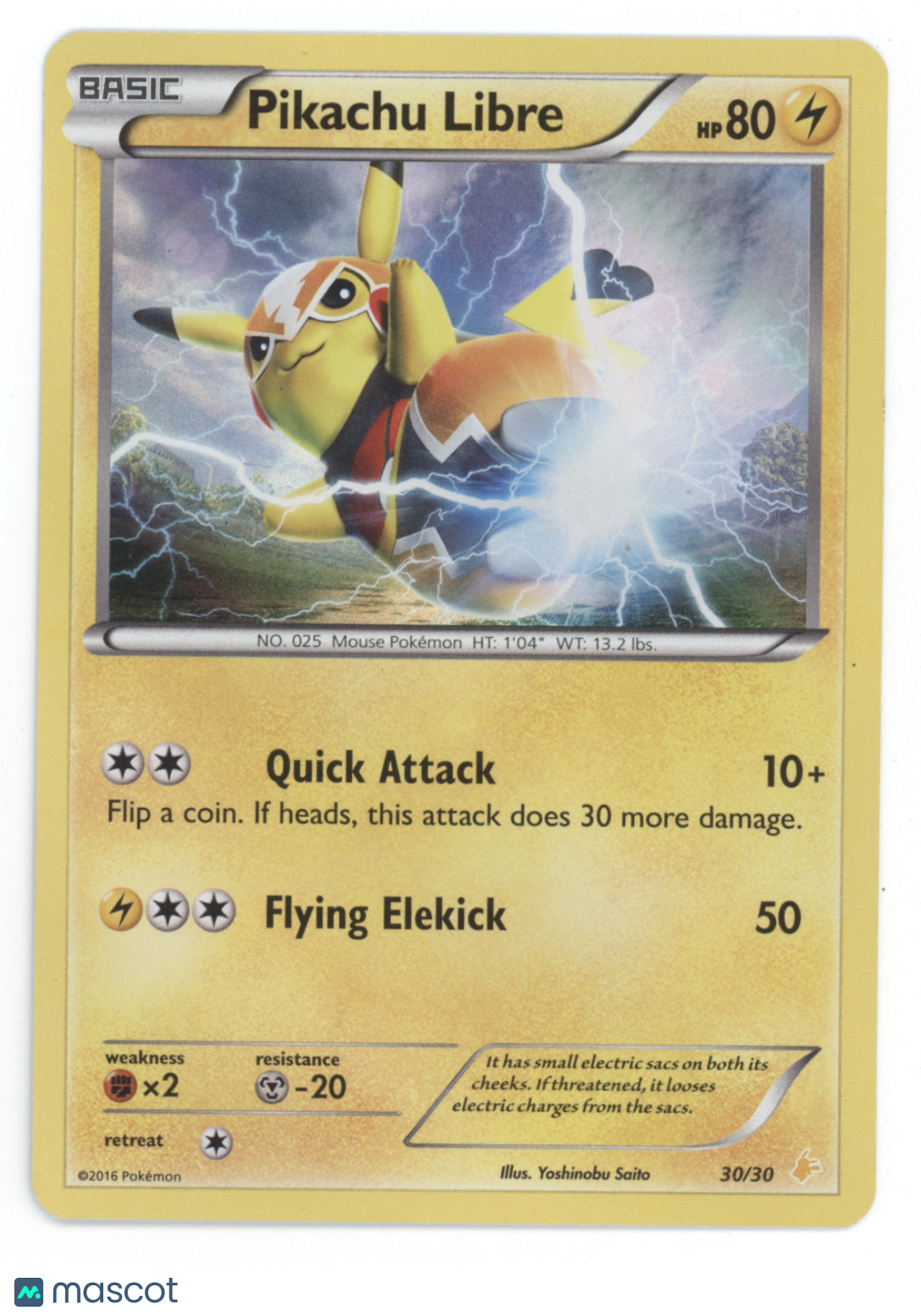 2016 Generations Pikachu Libre #30/30