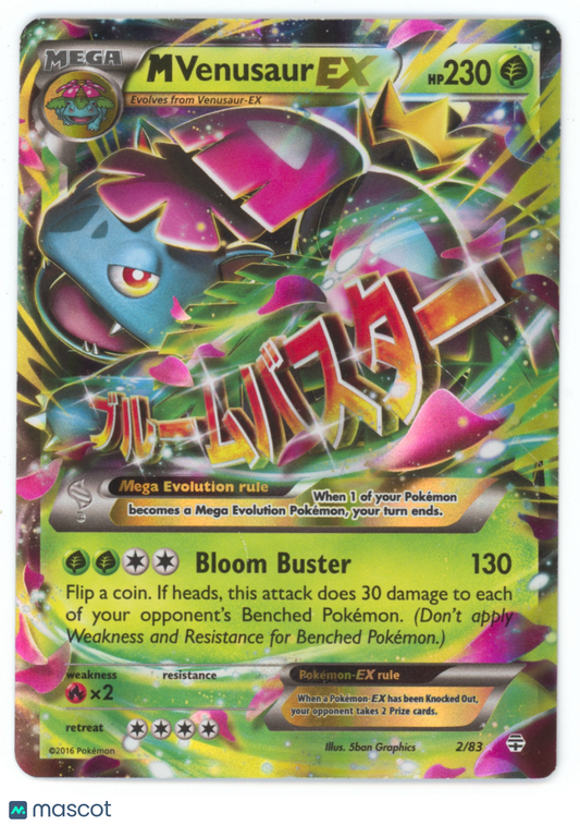 2016 Generations M Venusaur EX Holo #2/83