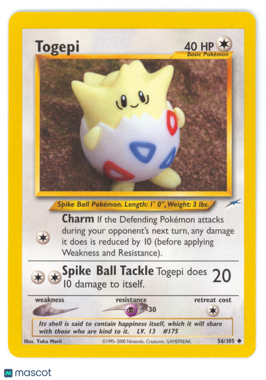 2000 Neo Genesis Togepi Uncommon #56/105