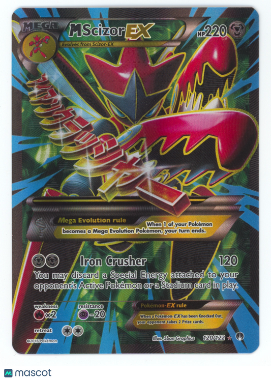 2016 BREAKpoint M Scizor EX Holo UR FA #120/122