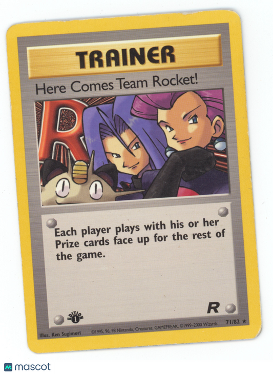 Team Rocket Here Comes Team Rocket! Rare 1st Edition #71/82