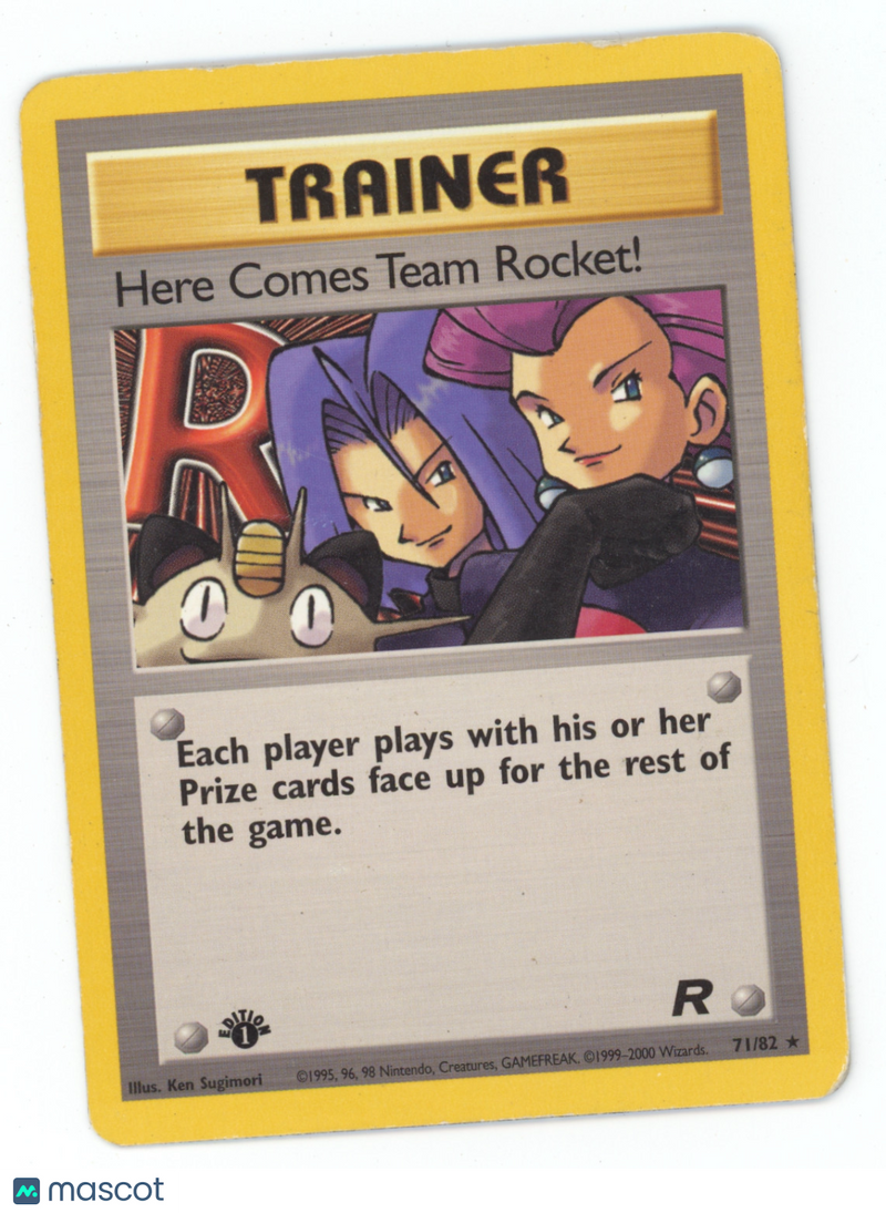 Team Rocket Here Comes Team Rocket! Rare 1st Edition #71/82