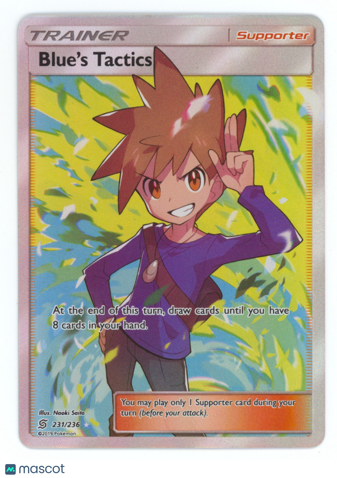 Unified Minds Blue's Tactics Holo Rare FA #231/236