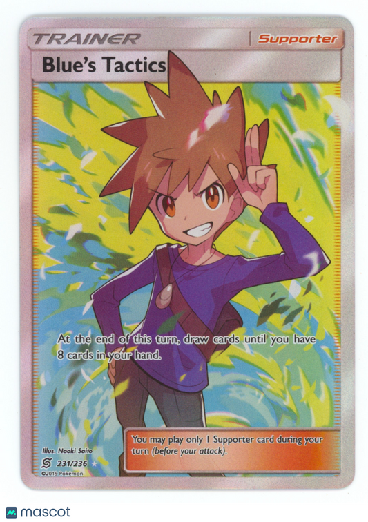 Unified Minds Blue's Tactics Holo Rare FA #231/236