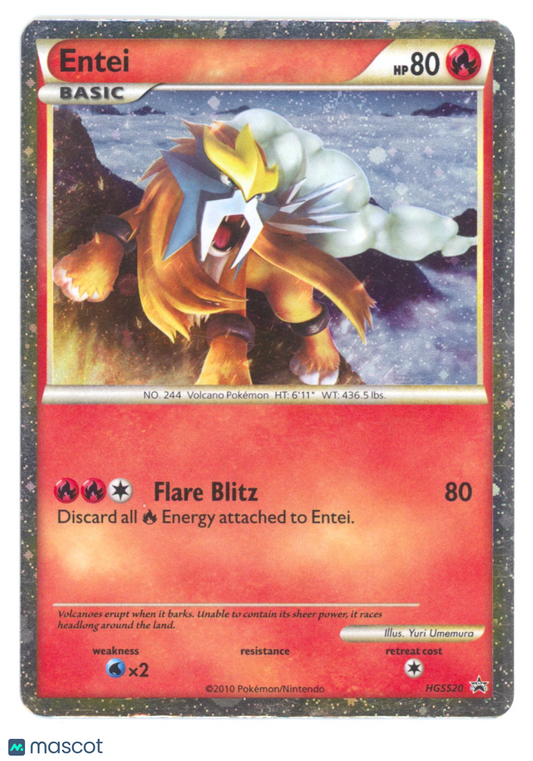 Entei Holo Heartgold & Soulsilver #HGSS20