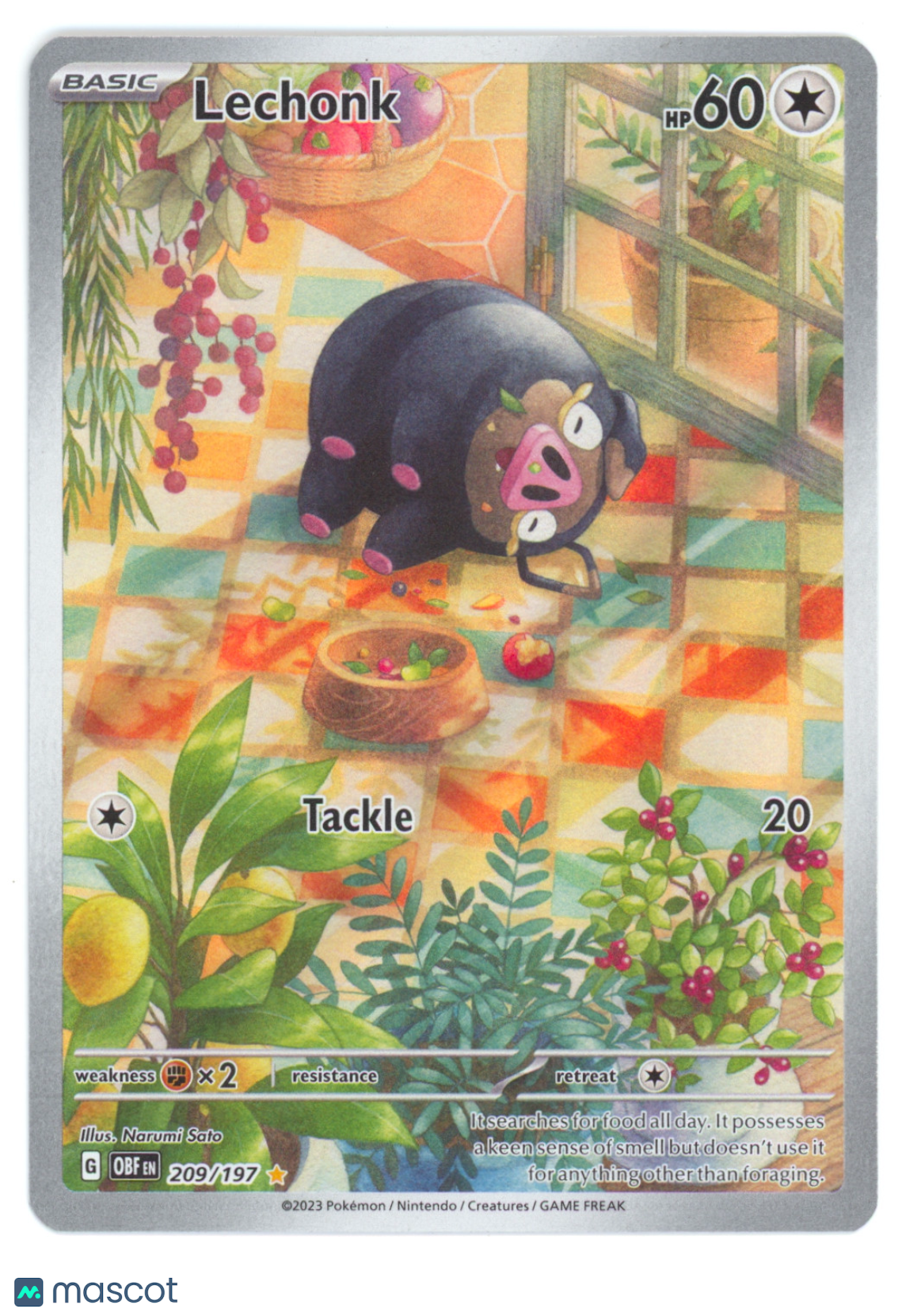 Lechonk Holo Scarlet & Violet - Obsidian Flames #209/197