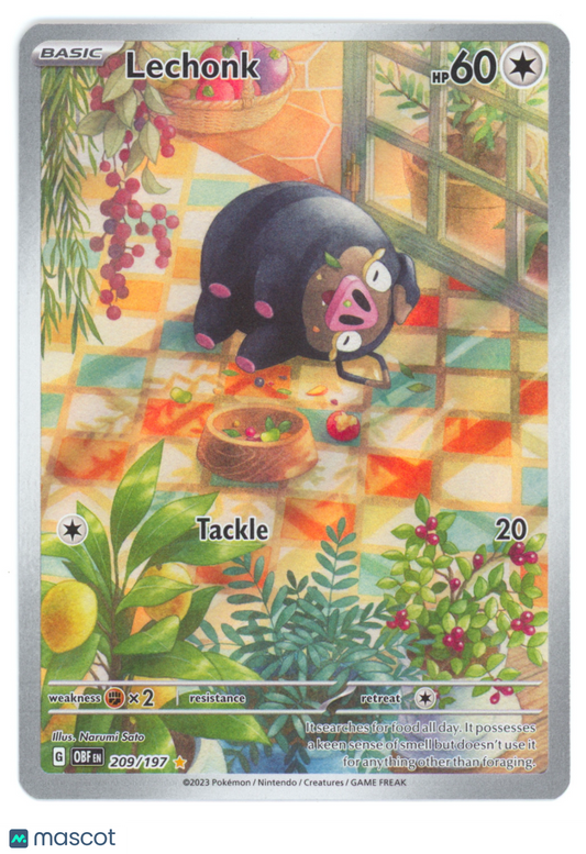 Lechonk Holo Scarlet & Violet - Obsidian Flames #209/197