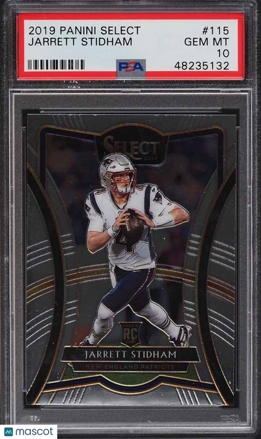 2019 Panini Select Jarrett Stidham #115 PSA 10