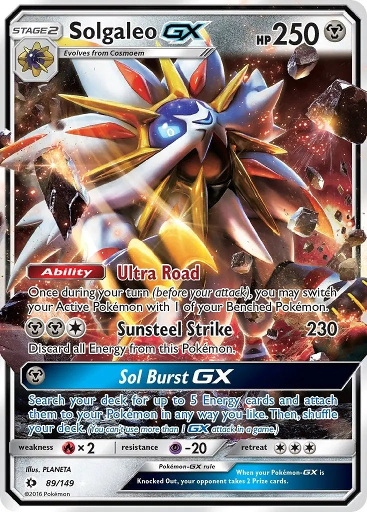 Solgaleo GX (SM Base Set) (89/149) Pokemon