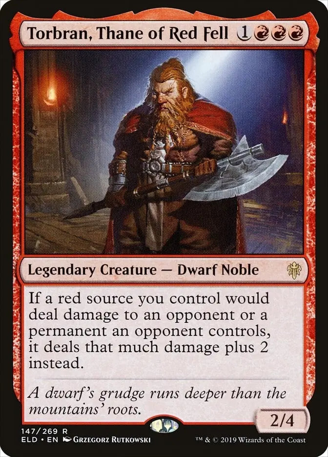 Torbran, Thane of Red Fell (Throne of Eldraine) (147) Magic: The Gathering