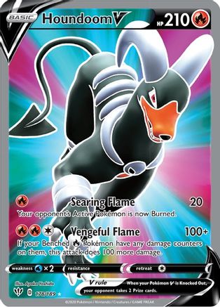 Houndoom V (Full Art) (SWSH03: Darkness Ablaze) (178/189) Pokemon