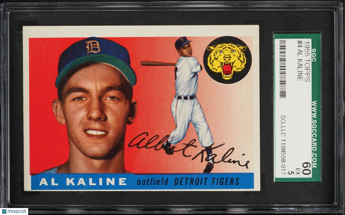 1955 Topps Al Kaline #4 SGC 5 Old Label 60