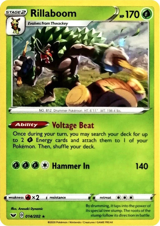 Rillaboom - 014/202 (Cosmos Holo) (Miscellaneous Cards & Products) (014/202)