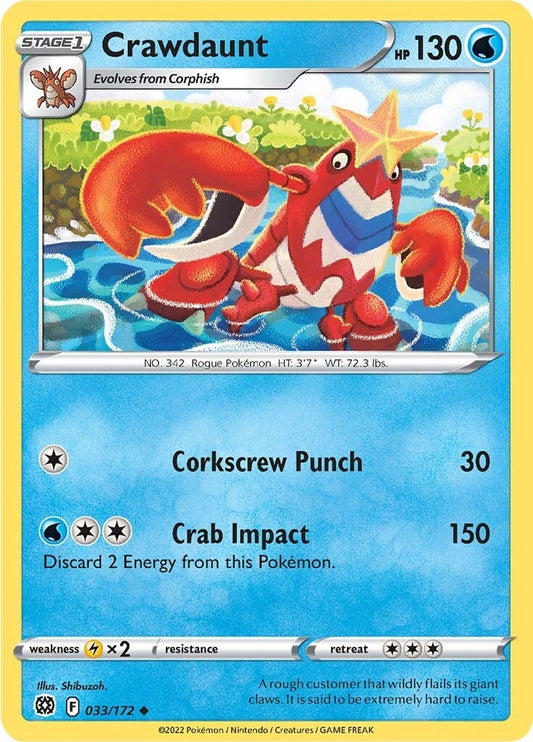 Crawdaunt (SWSH09: Brilliant Stars) (033/172)