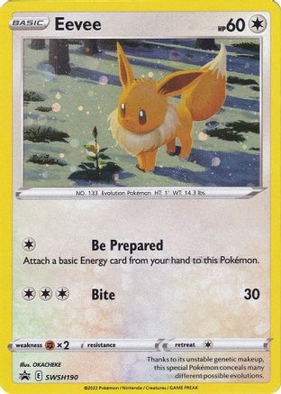 Eevee - SWSH190 (SWSH: Sword & Shield Promo Cards) (SWSH190) Pokemon