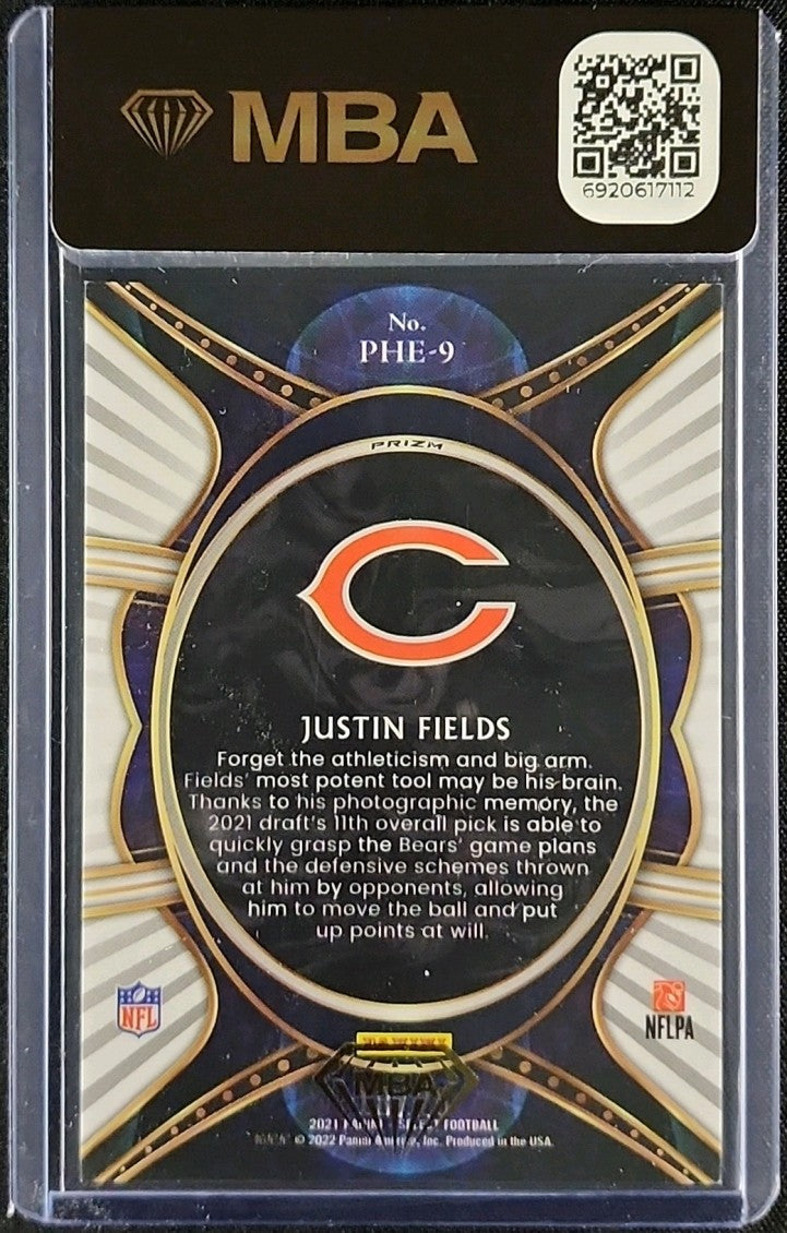 2021 Panini Select Phenomenon Justin Fields #PHE-9 Tie Dye Prizm RC 18/25