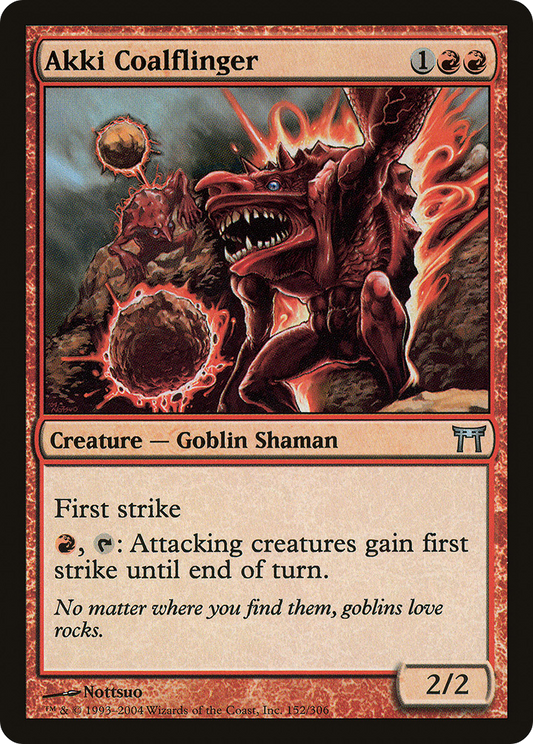 Akki Coalflinger (Champions of Kamigawa) (152) Magic: The Gathering