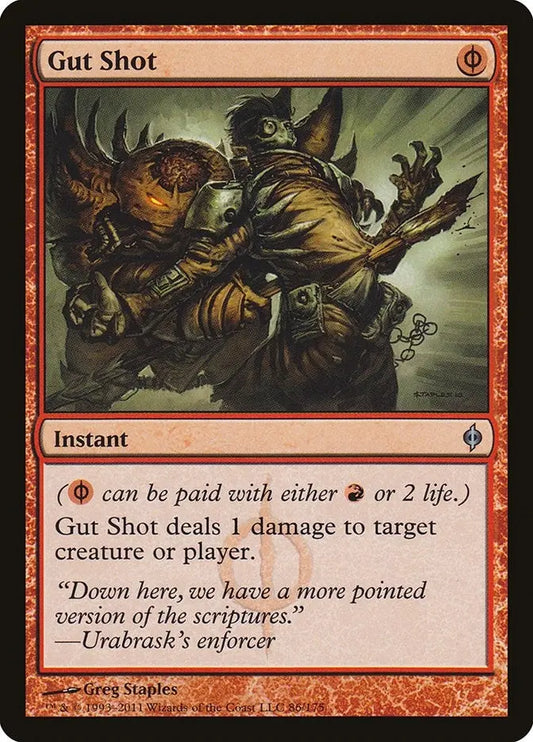 Gut Shot (New Phyrexia) (86) Magic: The Gathering