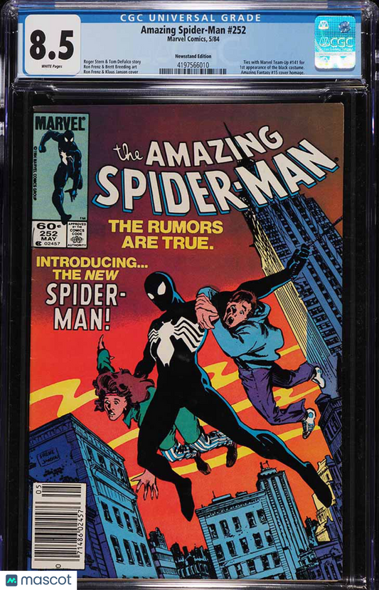 NEWSSTAND! CGC 8.5 Very Fine+