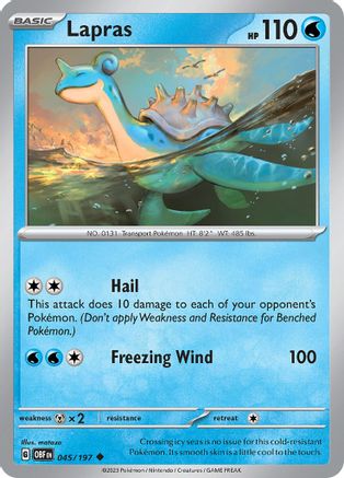 Lapras (045/197) (OBF) Pokemon