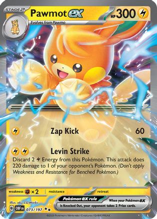 Pawmot ex (SV03: Obsidian Flames) (073/197) Pokemon
