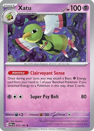 Xatu - 072/182 (Non-Holo) - Deck Exclusives - -  -  072/182 - Rare Deck Exclusives