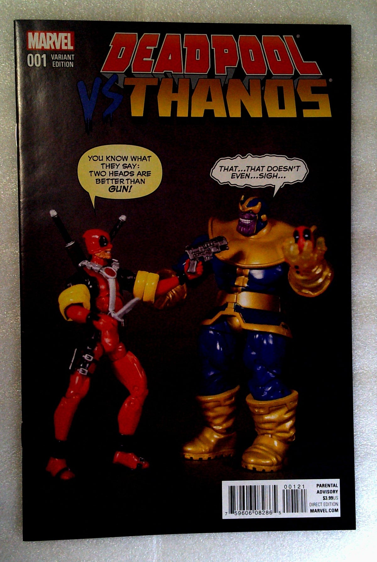Deadpool vs Thanos #1 (Action Figure Cover Variant) – image 1