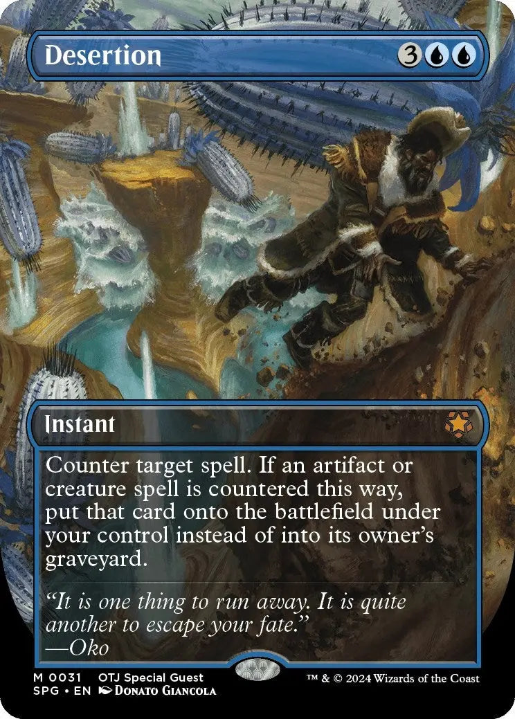 Desertion (Borderless) (Special Guests) (31) Magic: The Gathering